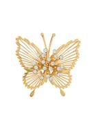 Monet Pre-owned '1980s Butterfly Brooch - Gold