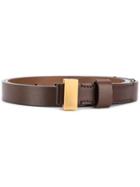 Fendi Gold-tone Buckle Belt - Brown