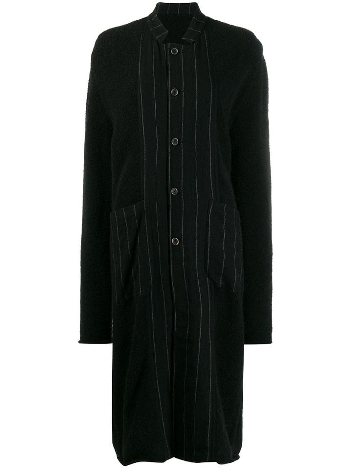 Uma Wang Collared Long-length Cardigan - Black