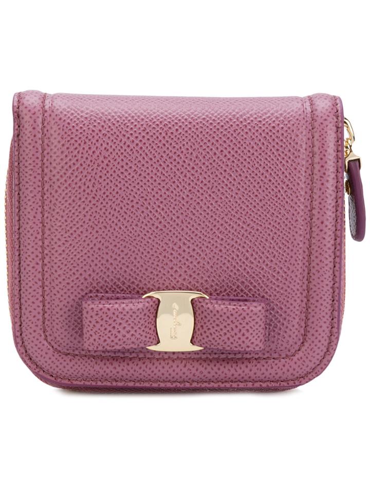Salvatore Ferragamo Vara Coin Purse - Pink & Purple