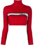Gcds Logo Band Cropped Jumper - Red