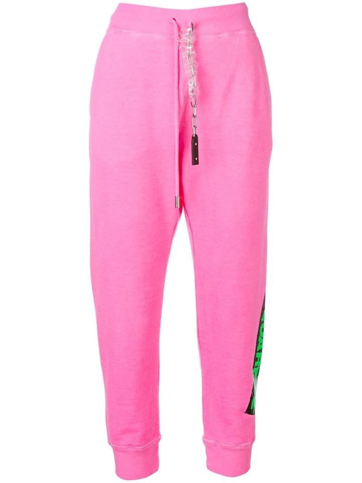 Dsquared2 Cropped Track Pants - Pink