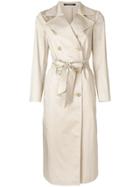 Tagliatore Double Breasted Trench Coat - Nude & Neutrals