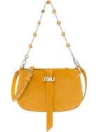 Miu Miu Embellished Chain Shoulder Bag - Yellow