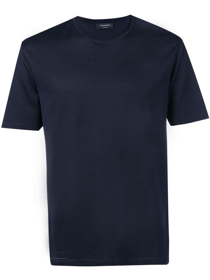 Ermenegildo Zegna Short-sleeve Fitted T-shirt - Blue