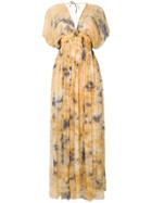 Mes Demoiselles Long Tie-dye Dress - Nude & Neutrals