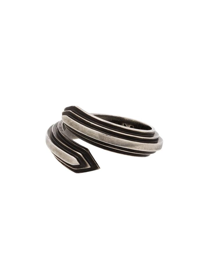 M. Cohen Equinox Bypass Wrap-around Ring - Metallic
