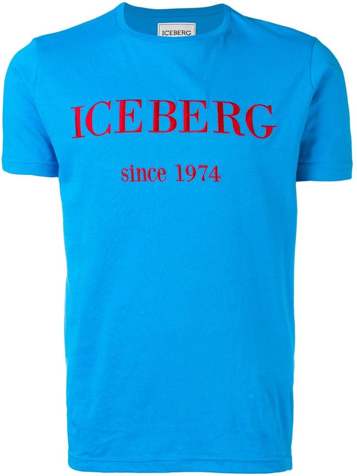Iceberg Embroidered Logo T-shirt - Blue