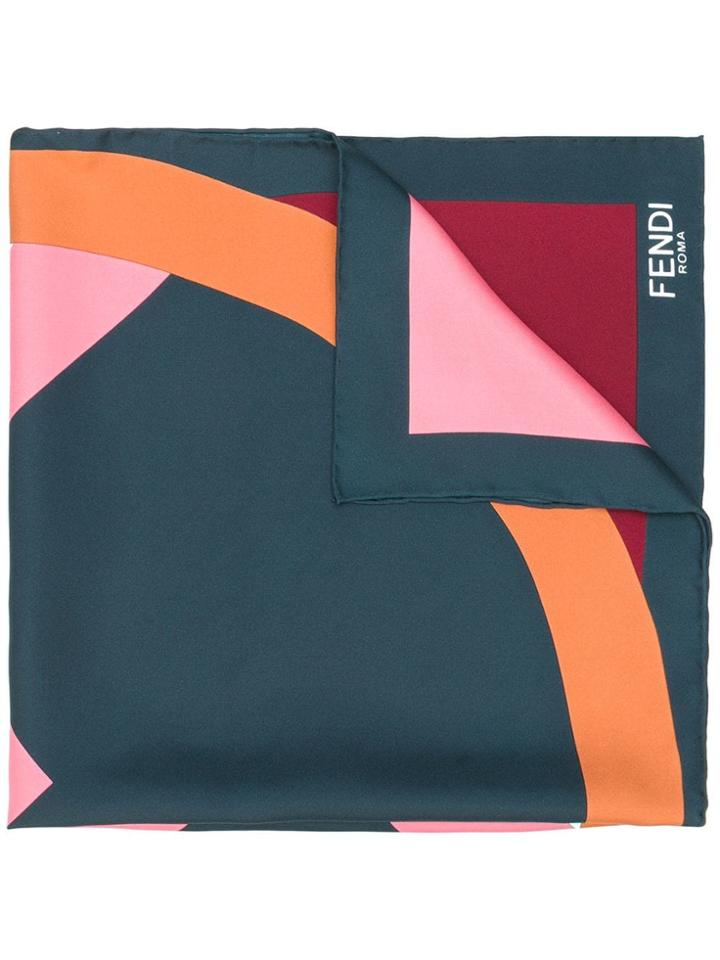 Fendi F Is Fendi Foulard Scarf - Blue