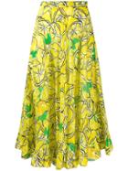 Dvf Diane Von Furstenberg Clarissa Voile Beach Wrap Skirt - Yellow