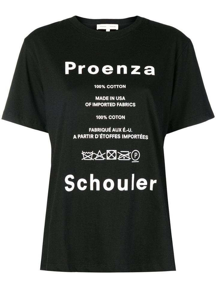 Proenza Schouler Front Logo T-shirt - Black