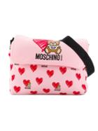 Moschino Kids Toy Hearts Changing Bag - Purple