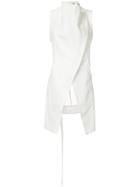 Ann Demeulemeester Brushed Waistcoat - White