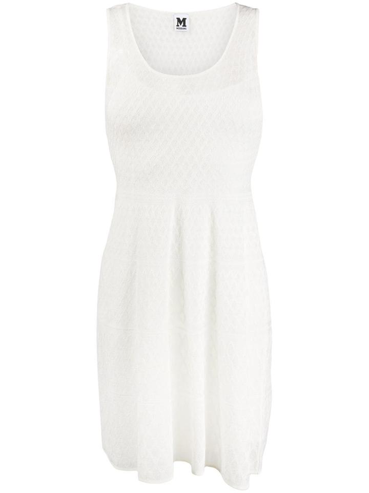 M Missoni Knitted Midi Dress - White