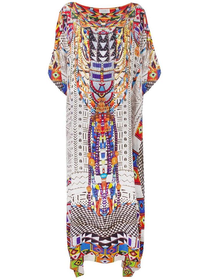 Camilla Embellished Printed Kaftan, Women's, Silk