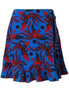 Kenzo Bird Print Skirt - Blue