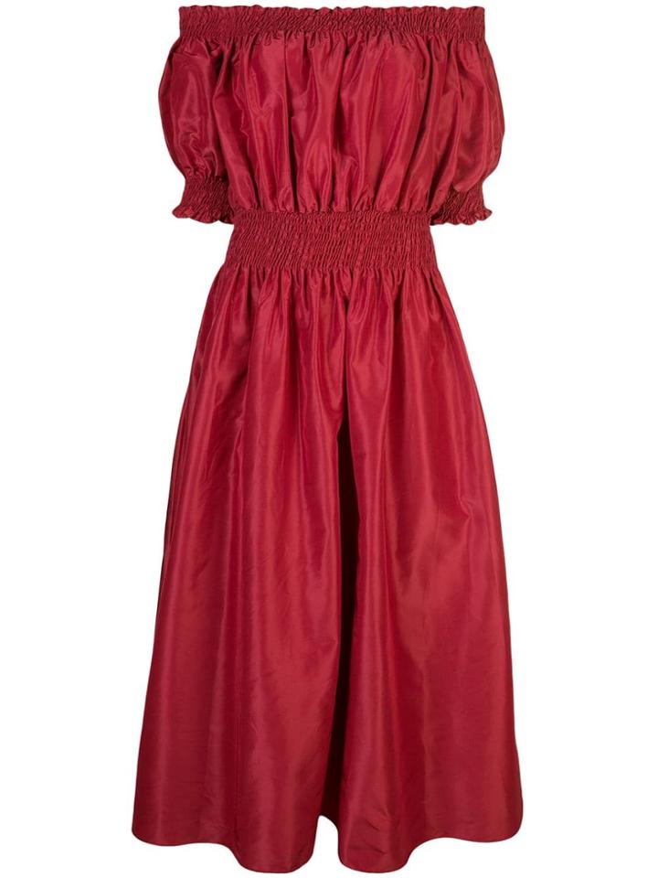 Adam Lippes Off-shoulder Long Dress - Orange
