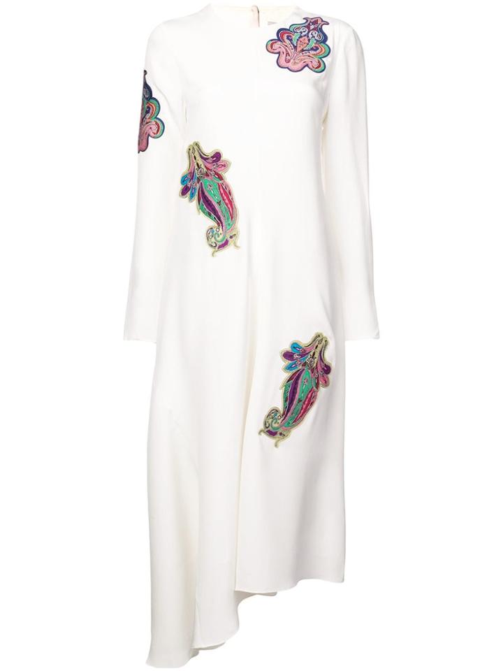 Tibi Embroidered Squid Dress - White