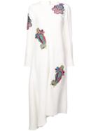 Tibi Embroidered Squid Dress - White