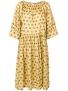 Toteme Geometric Pattern Dress - Yellow