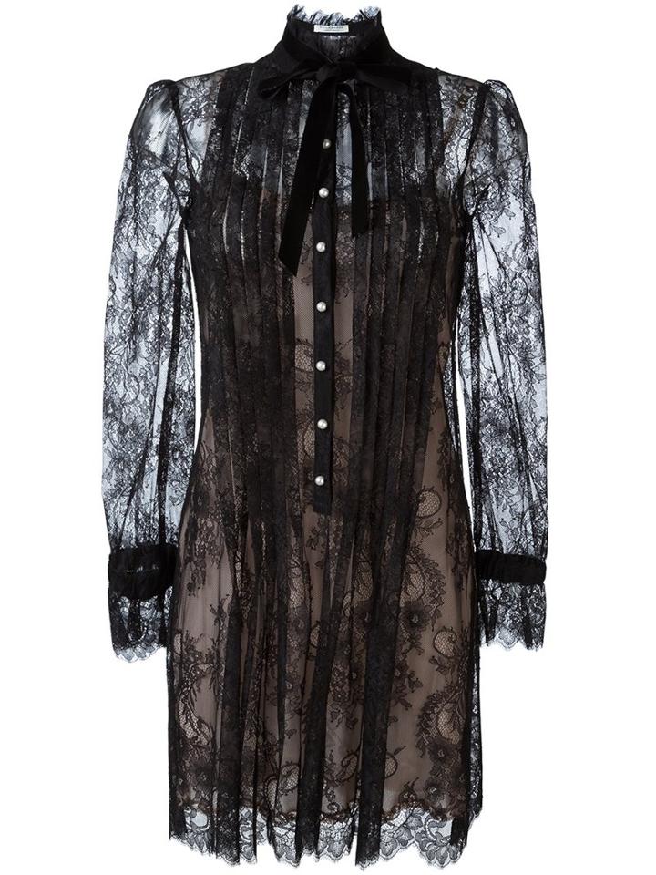 Philosophy Di Lorenzo Serafini Lace Dress, Women's, Size: 38, Black, Polyamide