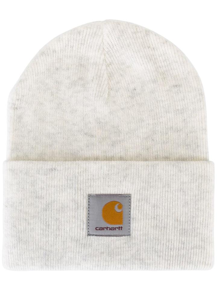 Carhartt Logo Patch Beanie - Nude & Neutrals