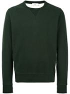 Closed Crew Neck Welt Sweatshirt, Men's, Size: Small, Green, Cotton