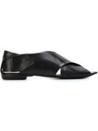 Silvano Sassetti Crossed Front Flat Sandals