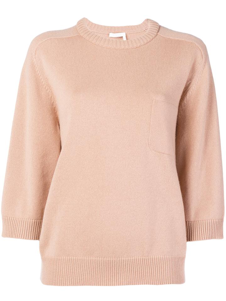 Chloé Boxy Cashmere Jumper - Pink & Purple