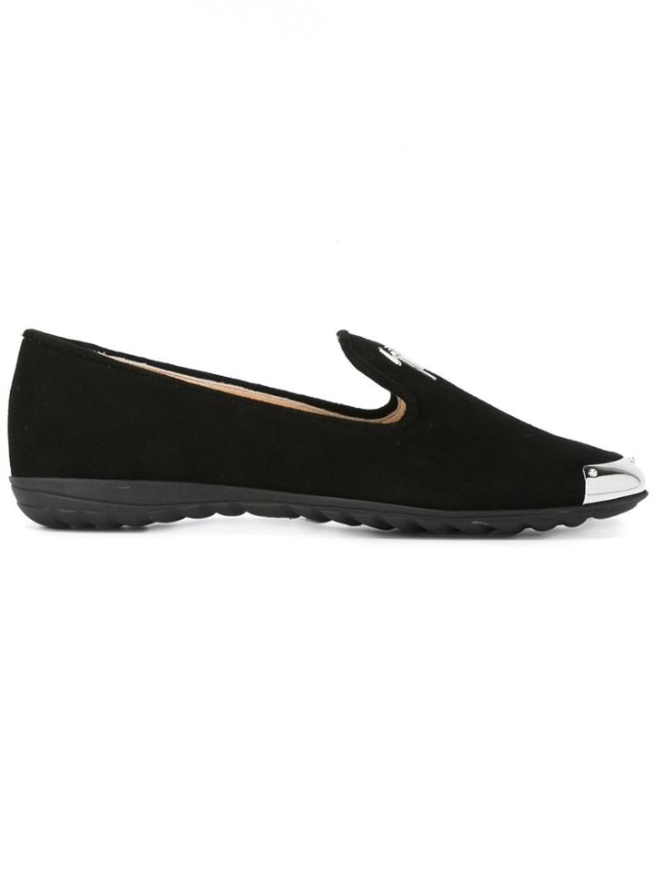 Giuseppe Zanotti Design Metallic Detail Slippers - Black