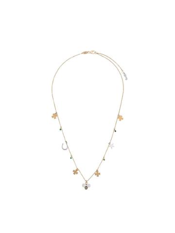 Pippo Perez 18kt Yellow Gold Charm Diamond Necklace