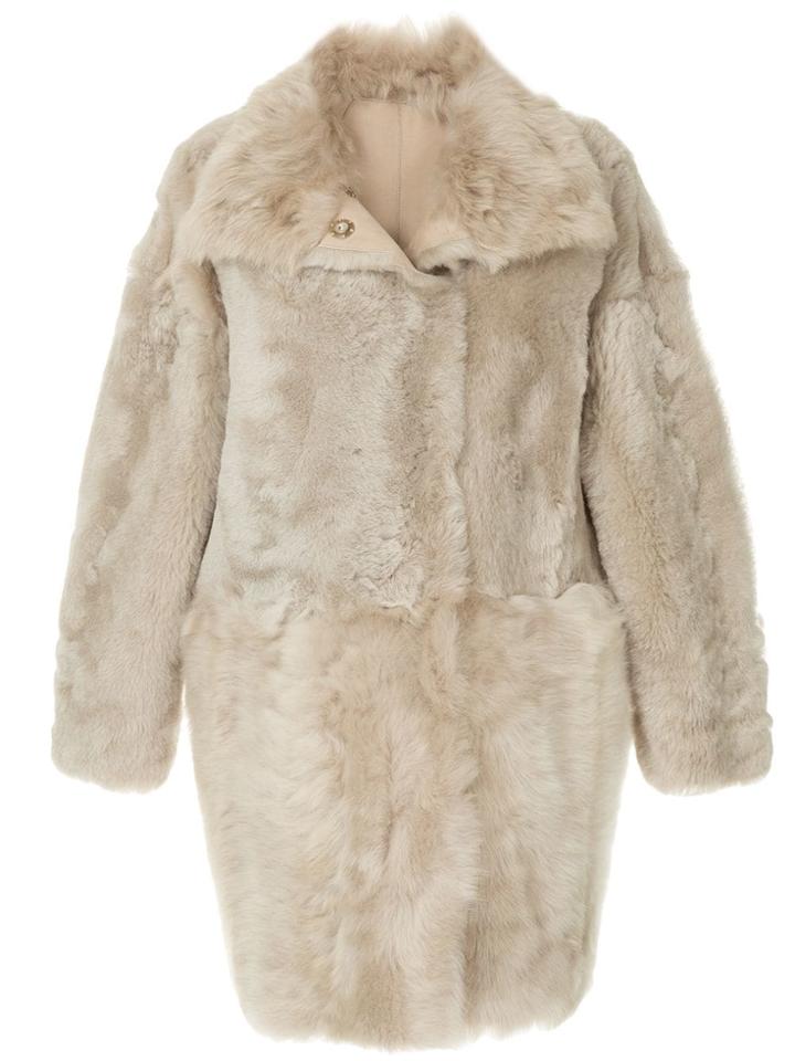 Yves Salomon Fur Coat - Grey