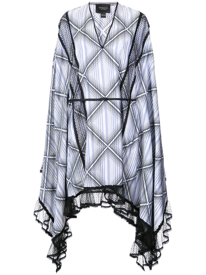 Giambattista Valli Asymmetric Hem Dress - Blue