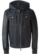 Dsquared2 - Denim Detail Jacket - Men - Cotton/polyester/polyurethane/spandex/elastane - 50, Blue, Cotton/polyester/polyurethane/spandex/elastane