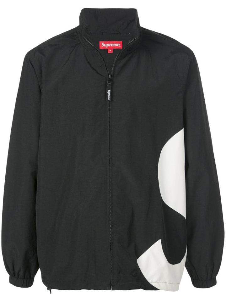 Supreme S Logo Track Jacket - Black