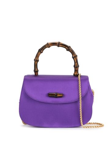 Gucci Pre-owned Bamboo Mini Shoulder Bag - Purple