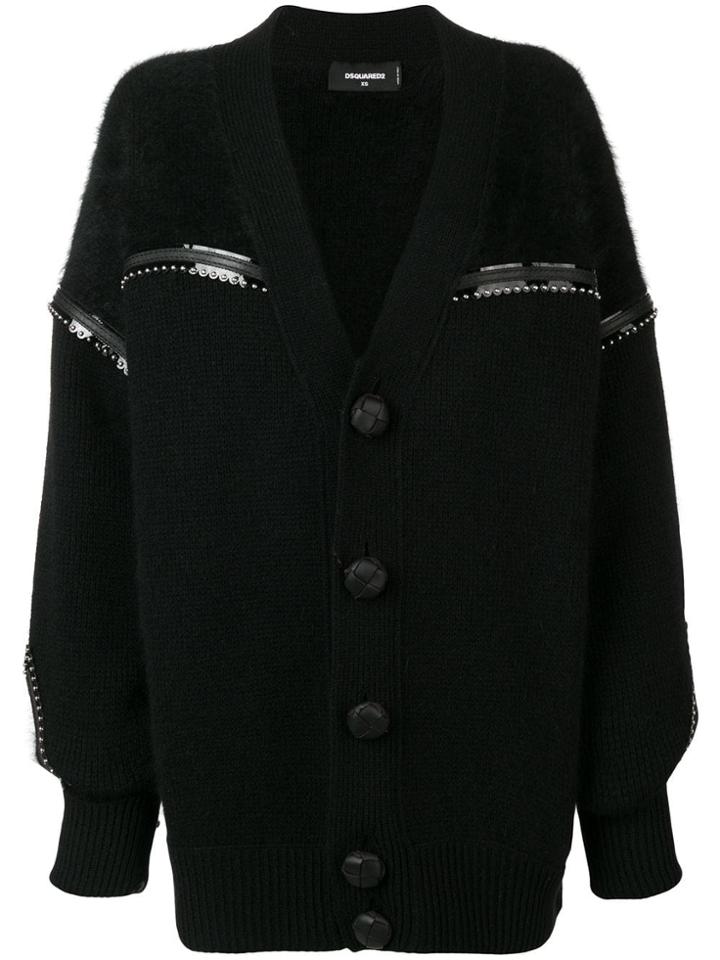 Dsquared2 Embellished Cardigan - Black