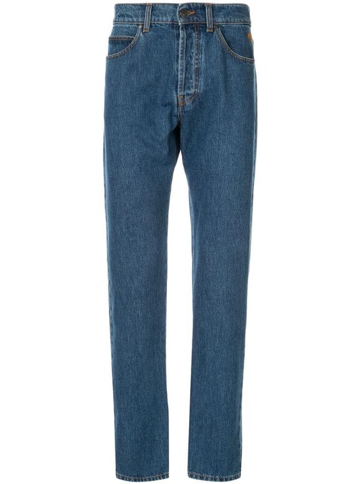 Msgm Regular Straight Leg Jeans - Blue