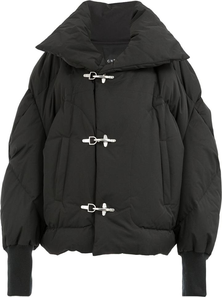 Cheng Peng Short Padded Jacket - Black