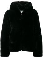 Ava Adore Hooded Faux-fur Jacket - Black