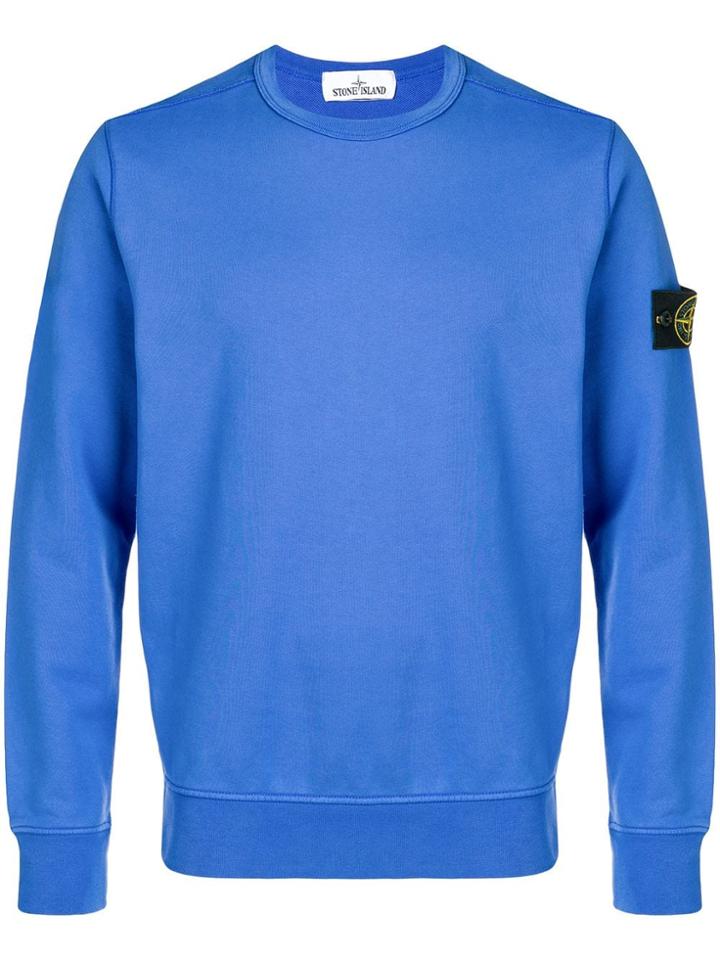 Stone Island Jersey Sweatshirt - Blue