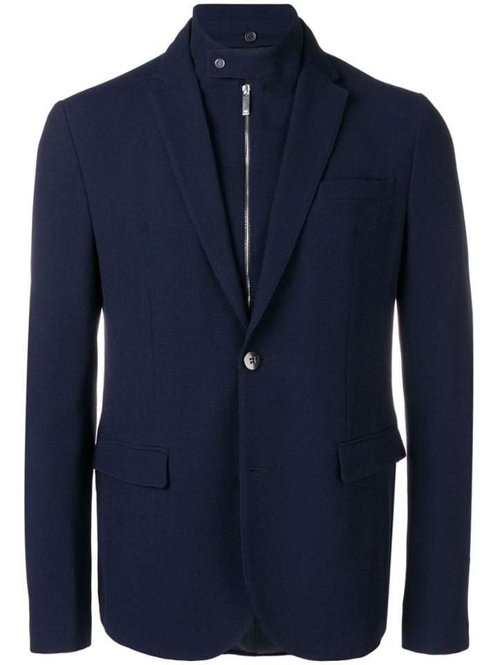 Emporio Armani Lightweight Single-breasted Jacket - Blue