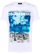 Dsquared2 Cactus Print T-shirt - White