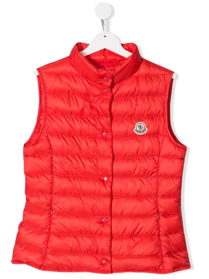 Moncler Kids Teen Snap Fastening Padded Gilet - Red