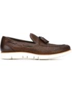 Henderson Baracco Woven Boat Shoes, Men's, Size: 43, Brown, Leather/rubber