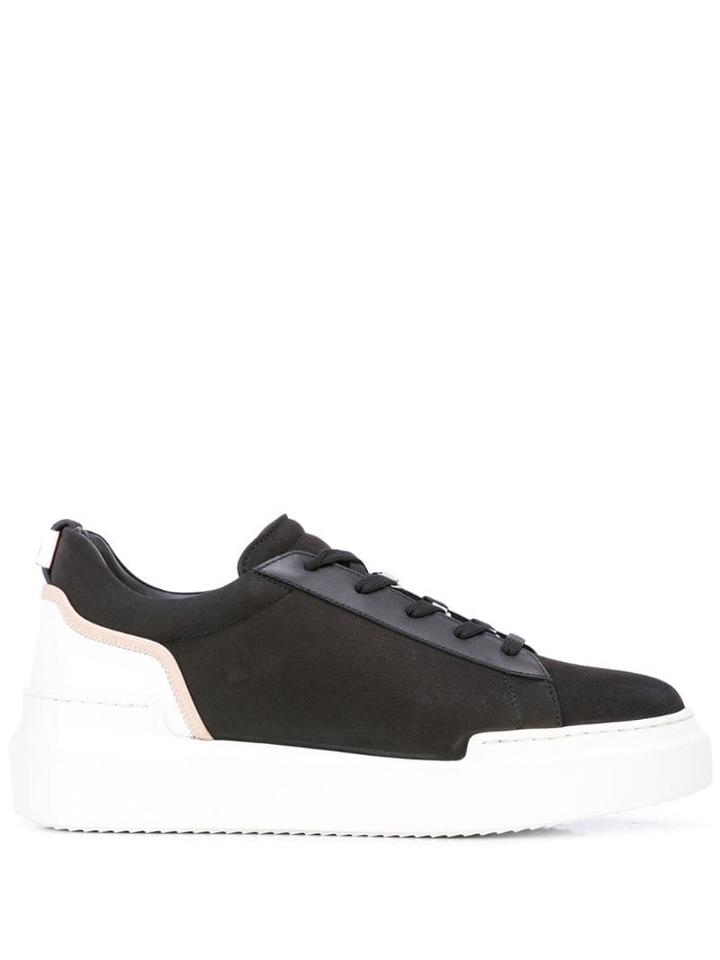 Buscemi Textured Lace-up Sneakers - Black