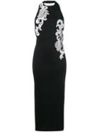 Balmain Crystal & Pearl Embellished Dress, Women's, Size: 42, Black, Polyamide/spandex/elastane/viscose/pearls