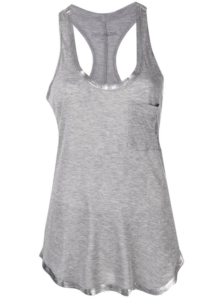 Zadig & Voltaire Flared Tank Top - Grey