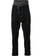 Taichi Murakami Track Pants, Men's, Size: 6, Black, Nylon/wool
