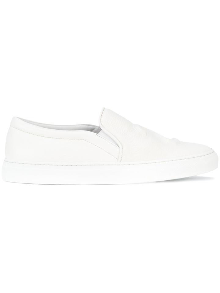 Joshua Sanders Embossed 23 Slip-on Trainers - White